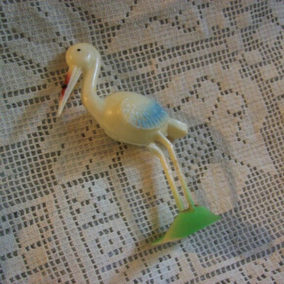 Vintage Stork Bird Cake Topper - Picture 3 of 3